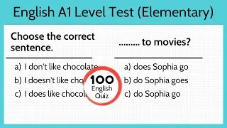 ENGLISH LEVEL TEST । Are you A1 level (Elementary)?