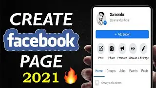 How To Create A Facebook Page 2021 | Facebook Page Kaise Banaye 2021 | Facebook Page In Mobile