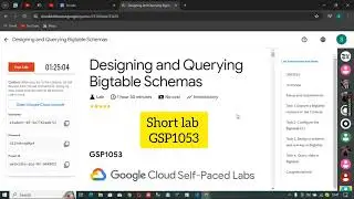Designing and Querying Bigtable Schemas 