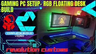Gaming PC Setup- RGB Floating Desk Build In 5Mins!