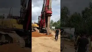 Skylark ROB Piling work started Bangalore Ring Road Project #Testpile