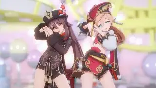 【4K / Genshin Impact MMD】 Hu Tao Yanfei / darling dance ダーリンダンス