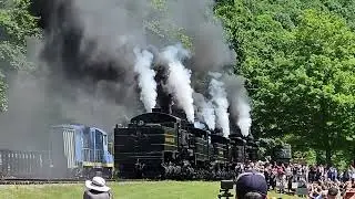 Cass Scenic Railroad Final parade of steam run on June 15th 2024