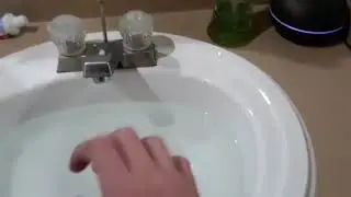 Putting my hand in cold water
