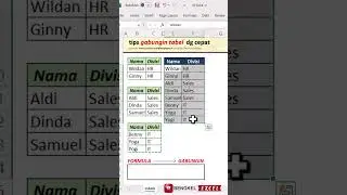 1 menit gabungin banyak tabel di excel  #bengkelexcel #shorts #shortvideo