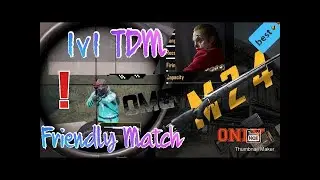 Friendly Match in BGMI 1v1 TDM II  Epic Moments