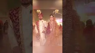 Bride Groom Fog Entry With Pyro| Wedding Special🥰🤗 Beautiful Couple Entry #wedding #royalfamily