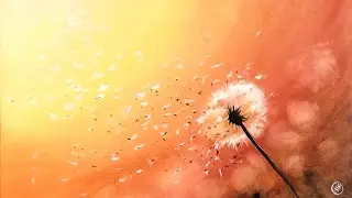 Watercolor Dandelion Painting Demonstration