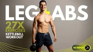 25 Min LEGS + ABS Kettlebell Workout | No Repeat ( Strength & Muscle Endurance Workout )