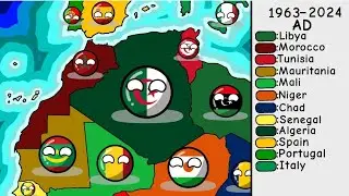 Countryballs : History of North Africa history of Morocco and Algeria and Tunisia تاريخ شمال أفريقيا