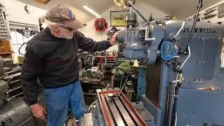 Milling machine table, removing burrs and stoning to restore surface