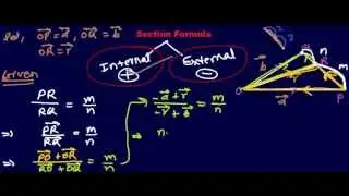 Section Formula Derivation ( Internally) - Vector Tutorials