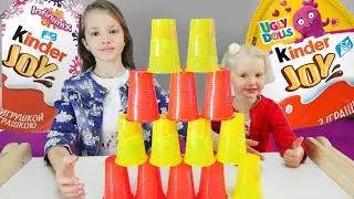 Башня сюрпризов. Kinder Surprise unboxing.