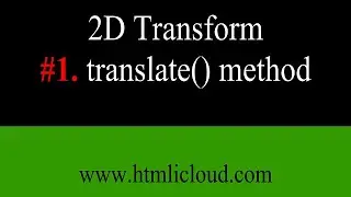 JOBKEY | 2D transform: translate() method