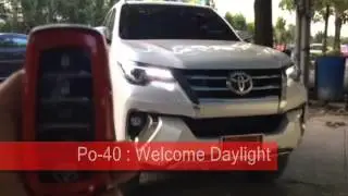 Po-40 : Remote Control Auto Side Mirror : Remote Welcome Light Lamp REVO / New Fortuner 2015