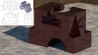 How to draw 3d model in SketchUp #4