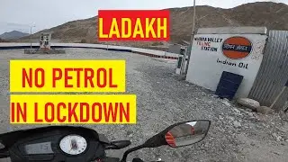 Petrol Hua Khatam Ladakh Ke Lockdown Mein | Ladakh on Apache RTR 160 2V | Panamik to Pangong Lake