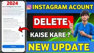 Instagram Account Delete Kaise Kare Permanently | How To Delete Instagram Account |Muslim Ms tech