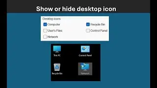 show or hide desktop icon