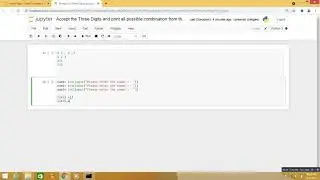 Python Program Accept the Three Digits and  print all possible combination from the Digit