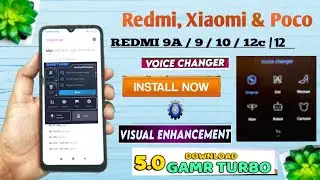 Enable Game Turbo In Redmi 9/9A/10/12c & Poco C3 With Voice Changer | Install Now