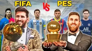 Lionel Messi evolution - FIFA vs PES [2006 - 2024] ft. Ballon d'Or ✅ Fujimarupes