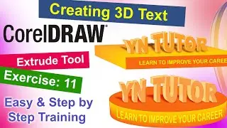 How to Create 3D Text in CorelDRAW | Step-by-Step Tutorial