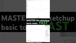 Master sketchup Basic tools with this quick Tip! #3dmodeling #sketchupvray