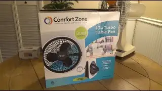Comfort Zone CZ111WT 10" Turbo Table Fan | Unboxing and Initial Opinions