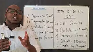 GCE Key 10 Topics | If you want to pass 2024 Maths.