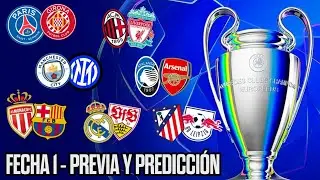 PREDICCIÓN|FECHA 1|CHAMPIONS LEAGUE 2024-25|MONACO vs BARÇA|ATALANTA vs ARSENAL|ATLETICO vs LEIPZIG