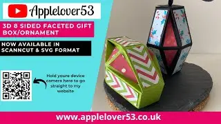 3D 8 Sided Faceted Gift Box/Ornament