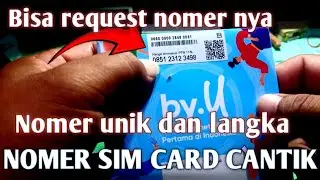 unboxing SIM card nomer cantik yang langka