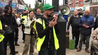 'This is what anti-fascism looks like' - Shabbir Lakha in Harrow