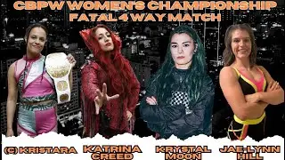 [FREE MATCH] CBPW Womens Championship:(C) Kristara vs Katrina Creed vs Krystal Moon vs Jae-Lynn Hill