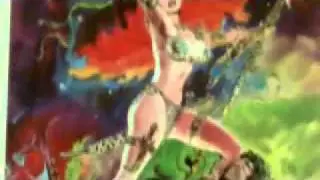 Sexy 1976 RED SONJA poster by Marvel Comics (hot fantasy girl art by Frank Thorne)