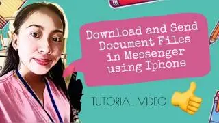 Download and Send Word Files in Messenger Using Iphone | 👍