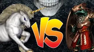 Heroes of Might and Magic III. War unicorn VS Nix warrior