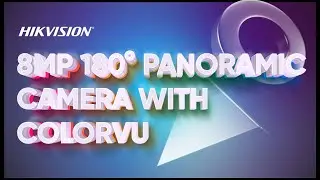 Hikvision 8MP 180° Panoramic Camera with ColorVu 2022 footage | DS-2CD2387G2P-LSU/SL