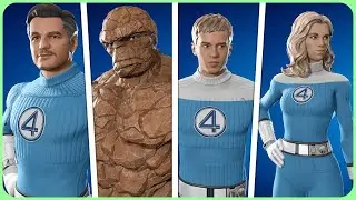 ALL Fantastic Four Fortnite Cosmetics Showcased!
