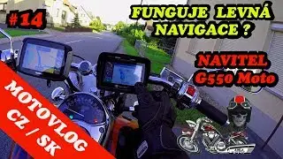 Motovlog CZ/SK #14  Funguje levná navigace? ( NAVITEL G-550 Moto)