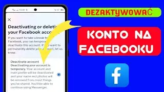 Jak dezaktywować konto na Facebooku 2024||Dezaktywuj Facebooka