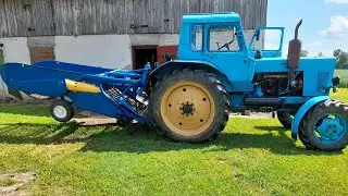 Conversion of a Polish two-row potato digger into a mounted one.