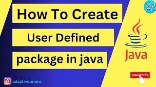how to create user Defined package in java
