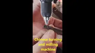 Drilling on a Chinese turning and milling machine