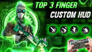 New 3 Finger Custom Hud Free Fire (Headshot Movment)🌪️