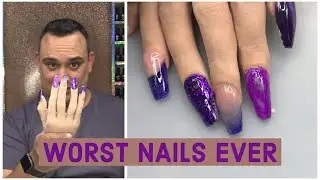 1st Ever Acrylic Nails - Results!