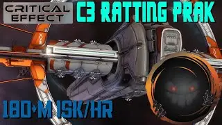 C3 Ratting Praxi @ over 180m isk/hr || Fit Review - Alpha Account Friendly