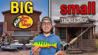 1v1 Big vs Small Tackle Shop Fishing Challenge!