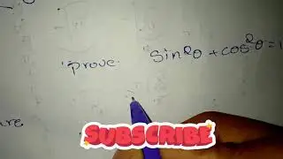 Sin squared theta + cos square=1